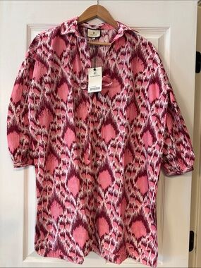 Tuckernuck Textured Diamond Swim Tunic Coverup